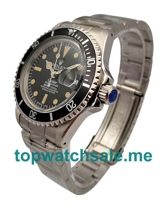 UK Rolex Submariner 1680 Replica Watches With Black Dials For Men + Topreplicawatches.me