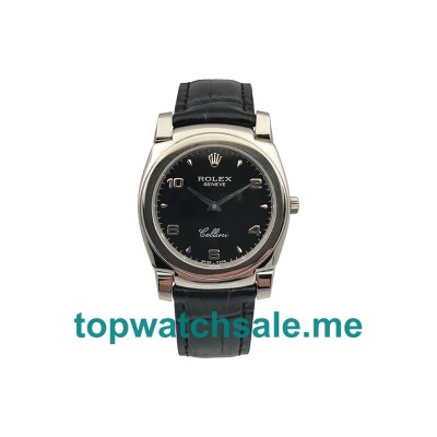 UK Rolex Cellini 5330 Replica Watches With Black Dials For Men + Topreplicawatches.me