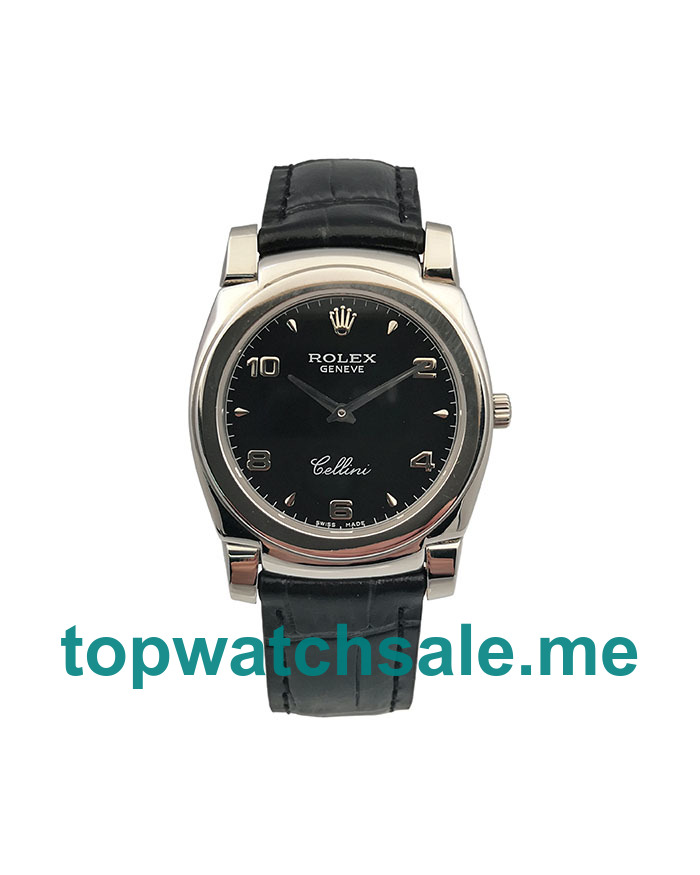 UK Rolex Cellini 5330 Replica Watches With Black Dials For Men + Topreplicawatches.me