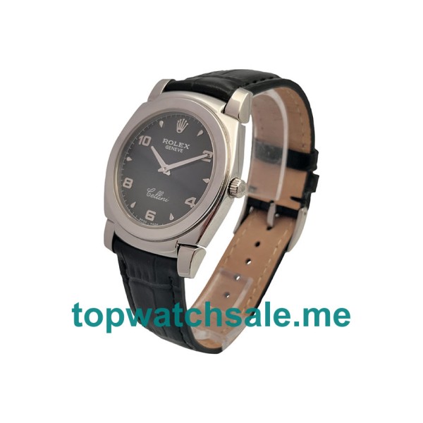 UK Rolex Cellini 5330 Replica Watches With Black Dials For Men + Topreplicawatches.me