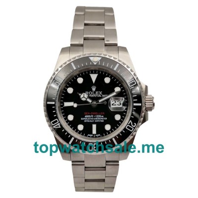 UK Rolex Sea-Dweller 126600 Replica Watches With Black Dials For Men + Topreplicawatches.me