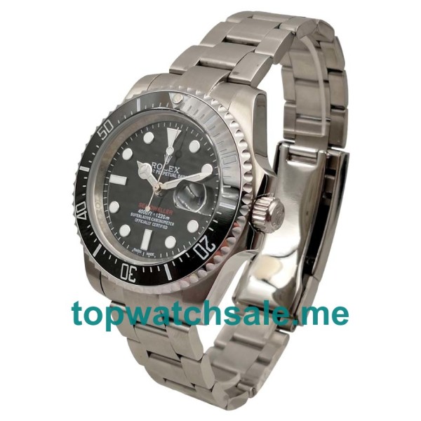 UK Rolex Sea-Dweller 126600 Replica Watches With Black Dials For Men + Topreplicawatches.me