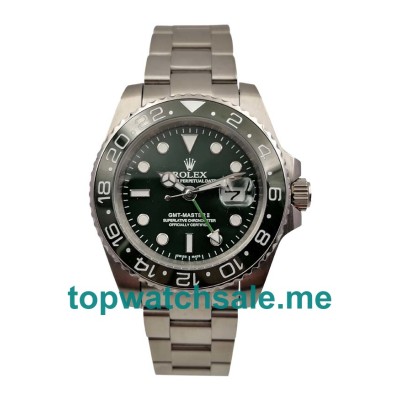 UK Rolex GMT-Master II 116700 LN Replica Watches With Black Dials For Men + Topreplicawatches.me