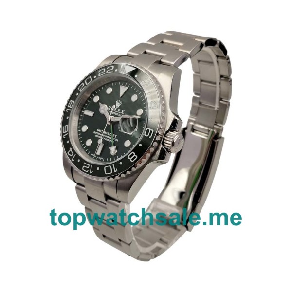 UK Rolex GMT-Master II 116700 LN Replica Watches With Black Dials For Men + Topreplicawatches.me