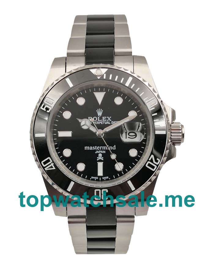 UK Rolex Submariner 116610 LN Replica Watches With Black Dials For Men + Topreplicawatches.me