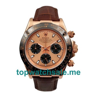 UK Rolex Daytona 116515 LN Replica Watches With Pink Dials For Men + Topreplicawatches.me