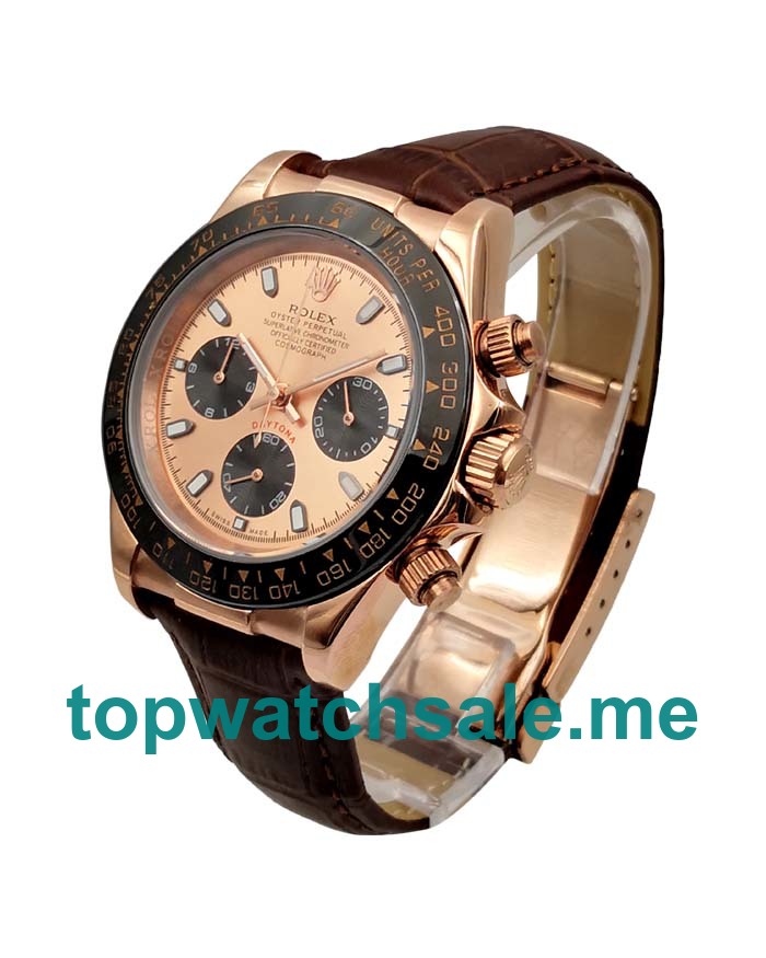UK Rolex Daytona 116515 LN Replica Watches With Pink Dials For Men + Topreplicawatches.me