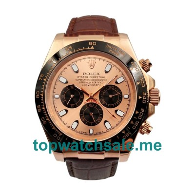 UK Rolex Daytona 116515 LN Replica Watches With Pink Dials For Men + Topreplicawatches.me