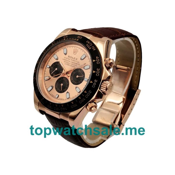 UK Rolex Daytona 116515 LN Replica Watches With Pink Dials For Men + Topreplicawatches.me