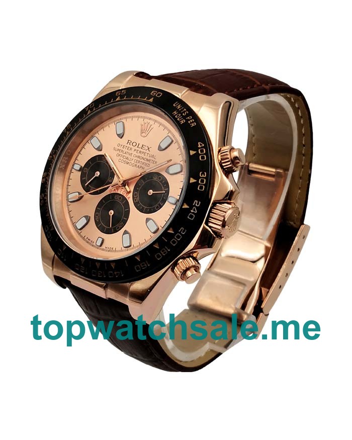 UK Rolex Daytona 116515 LN Replica Watches With Pink Dials For Men + Topreplicawatches.me
