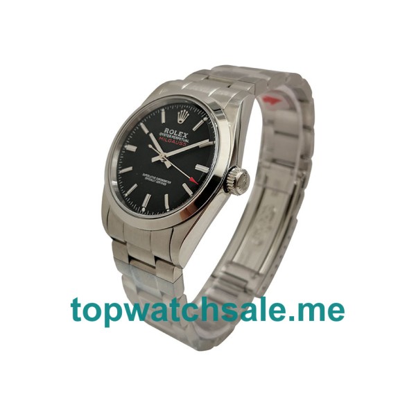 UK Rolex Milgauss Ref.1019 Replica Watches With Black Dials For Men + Topreplicawatches.me