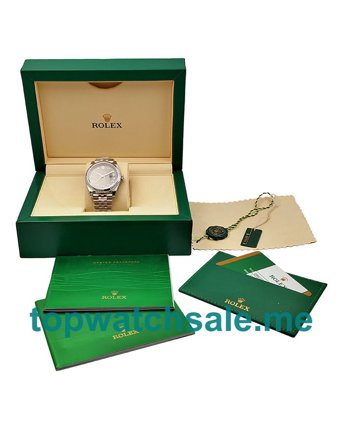 UK Rolex Datejust 126334 Replica Watches With Anthracite Dials For Men + Topreplicawatches.me