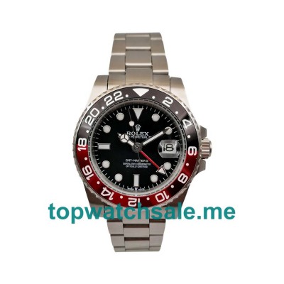UK Rolex GMT-Master II 16710 Replica Watches With Black Dials For Men + Topreplicawatches.me