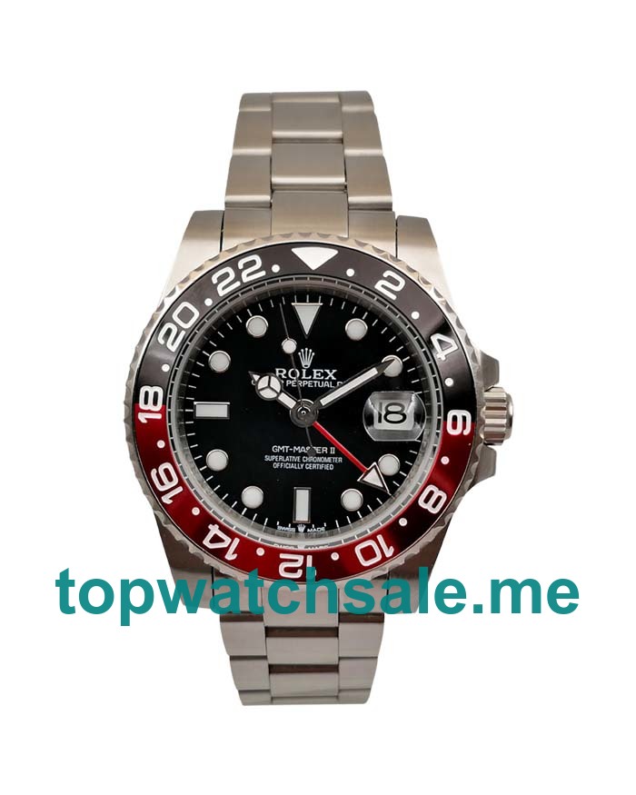 UK Rolex GMT-Master II 16710 Replica Watches With Black Dials For Men + Topreplicawatches.me
