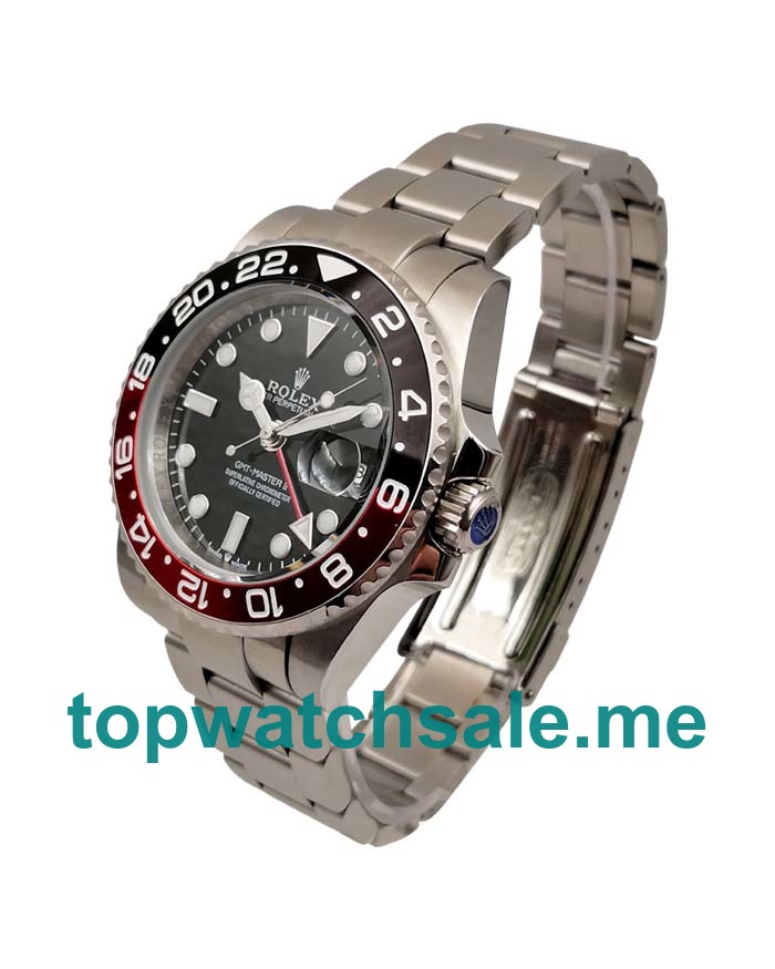 UK Rolex GMT-Master II 16710 Replica Watches With Black Dials For Men + Topreplicawatches.me