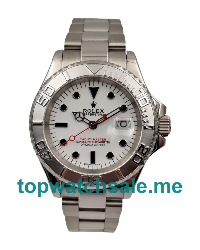 UK Rolex Yacht-Master 16622 Replica Watches With White Dials For Men + Topreplicawatches.me