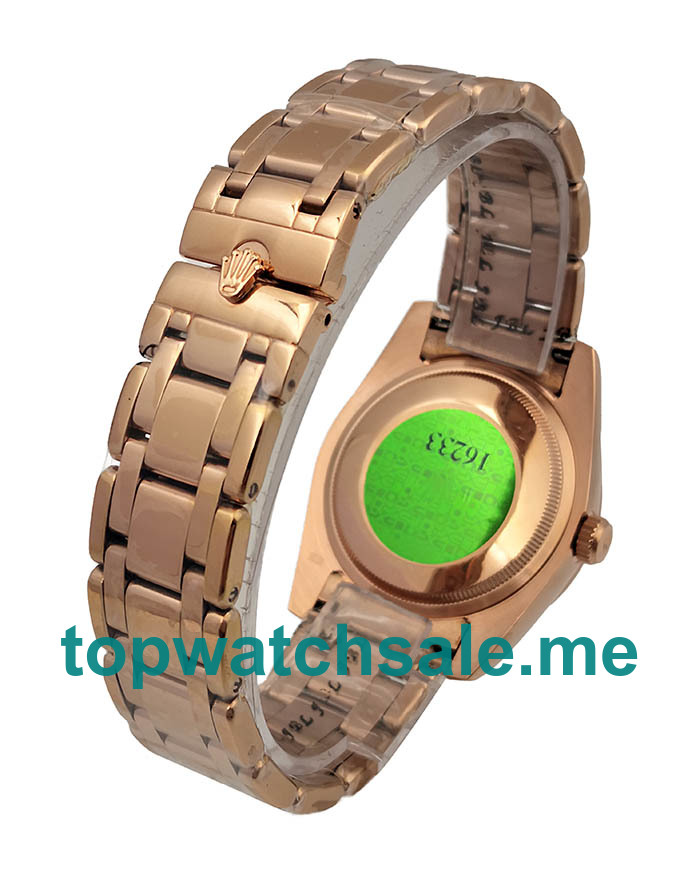 UK Rolex Pearlmaster 81285 Replica Watches With White Mother Of Pearl Dials For Ladies + Topreplicawatches.me