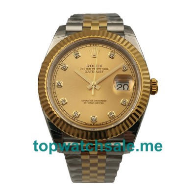 UK Rolex Datejust II 116333 EW Replica Watches With Champagne Dials For Men + Topreplicawatches.me