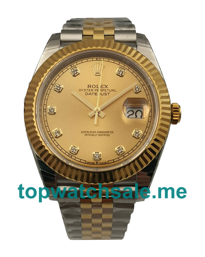 UK Rolex Datejust II 116333 EW Replica Watches With Champagne Dials For Men + Topreplicawatches.me