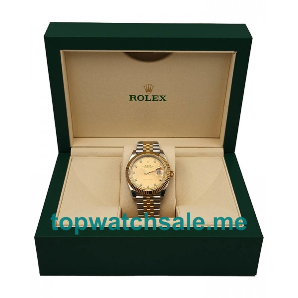 UK Rolex Datejust II 116333 EW Replica Watches With Champagne Dials For Men + Topreplicawatches.me