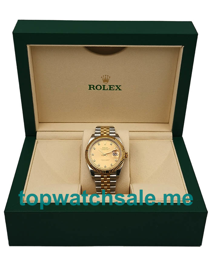 UK Rolex Datejust II 116333 EW Replica Watches With Champagne Dials For Men + Topreplicawatches.me