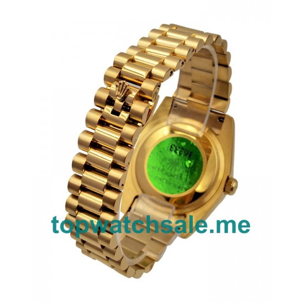 UK Rolex Day-Date 118388 Replica Watches With Black Dials For Men + Topreplicawatches.me