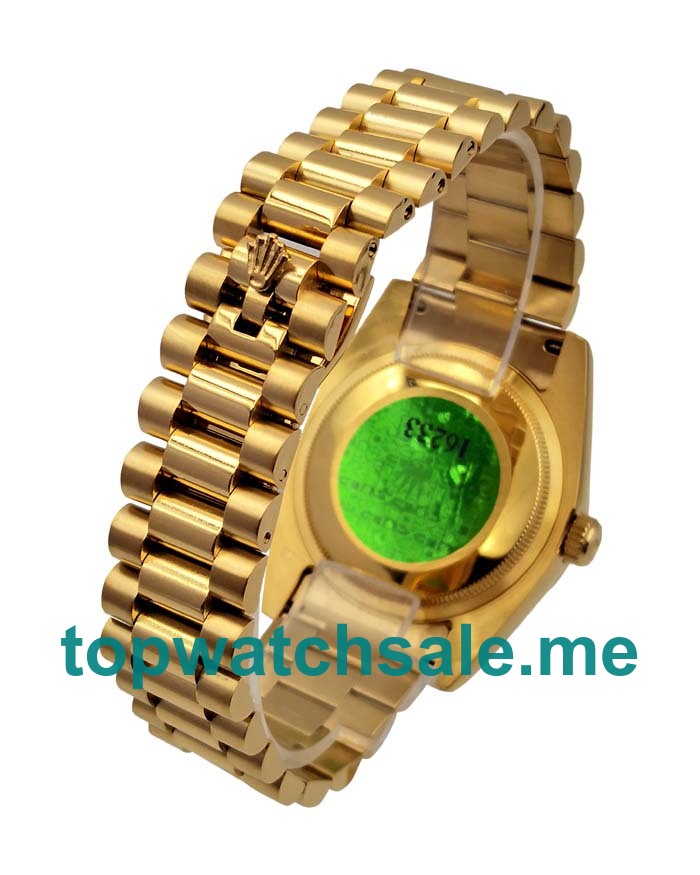 UK Rolex Day-Date 118388 Replica Watches With Black Dials For Men + Topreplicawatches.me