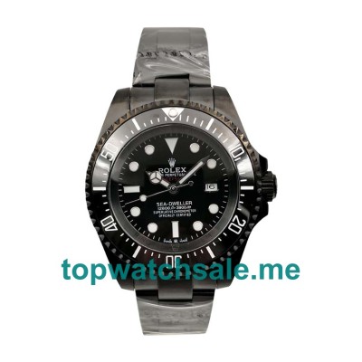 UK Rolex Sea-Dweller Deepsea 116660 Replica Watches With Black Dials For Men + Topreplicawatches.me