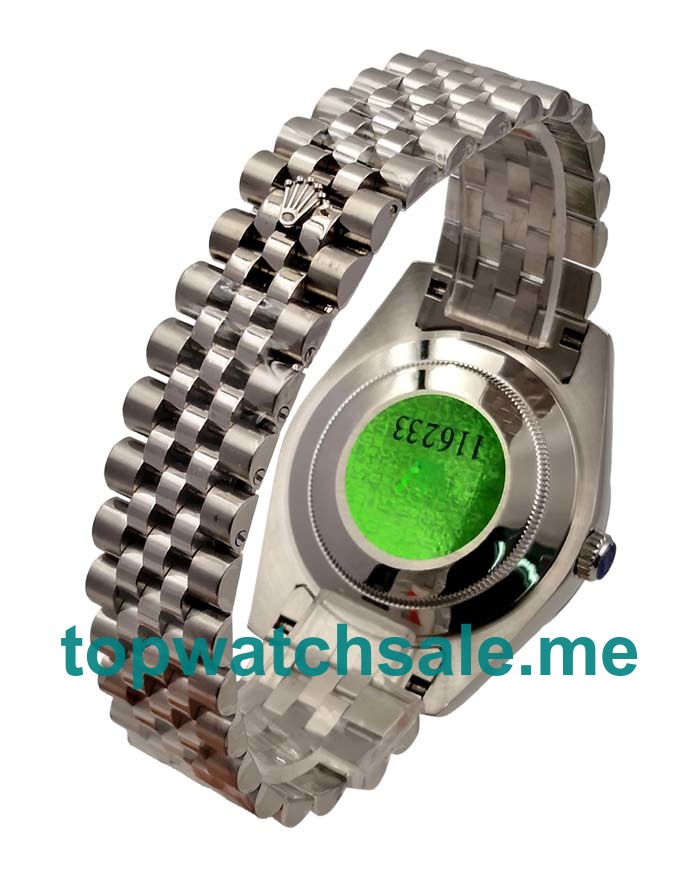 UK Rolex Datejust 116234 Replica Watches With Black Dials For Men + Topreplicawatches.me
