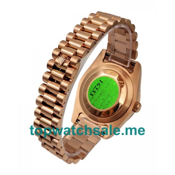 UK Rolex Day-Date II 218235 Replica Watches With Black Dials For Men + Topreplicawatches.me