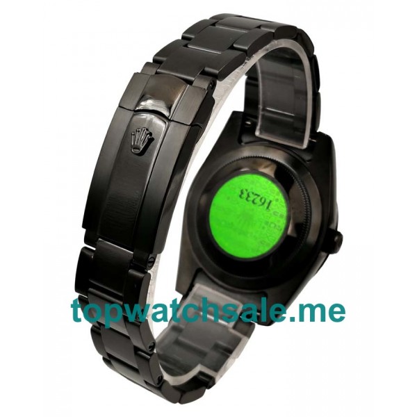 UK Rolex Milgauss 116400 GV Replica Watches With Black Dials For Men + Topreplicawatches.me