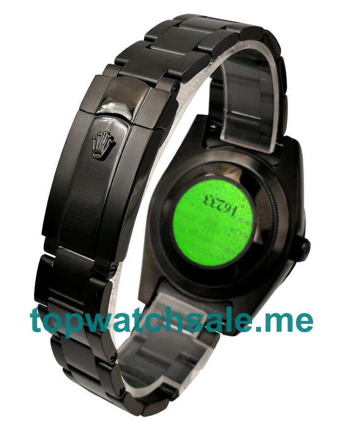 UK Rolex Milgauss 116400 GV Replica Watches With Black Dials For Men + Topreplicawatches.me