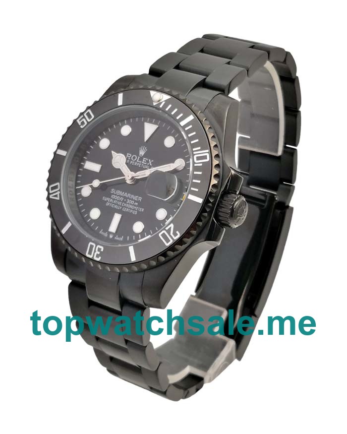 UK Rolex Submariner 116610 LN Replica Watches With Black Dials For Men + Topreplicawatches.me