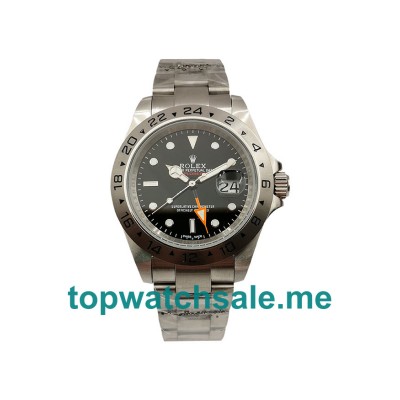 UK Rolex Explorer II 216570 Replica Watches With Black Dials For Men + Topreplicawatches.me