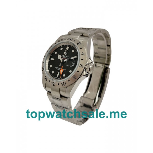 UK Rolex Explorer II 216570 Replica Watches With Black Dials For Men + Topreplicawatches.me