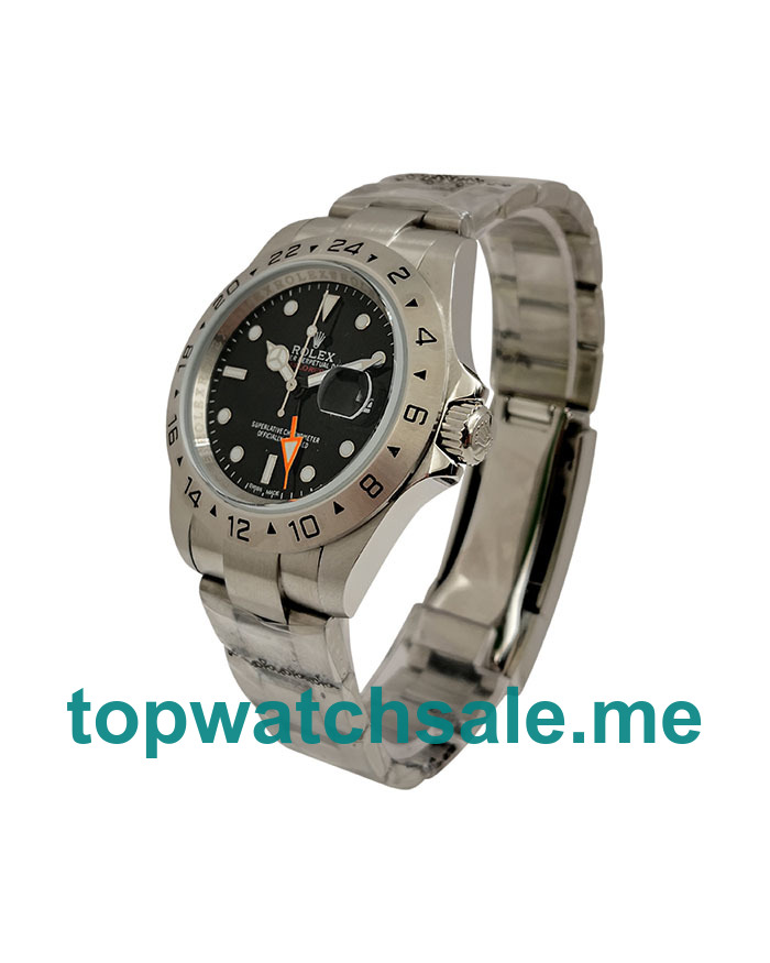 UK Rolex Explorer II 216570 Replica Watches With Black Dials For Men + Topreplicawatches.me