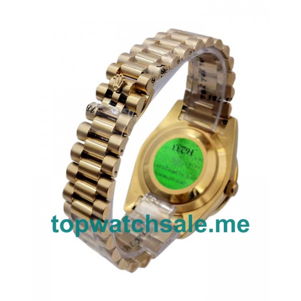 UK Rolex Day-Date II 218348 Replica Watches With Champagne Dials For Men + Topreplicawatches.me