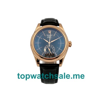 UK Rolex Cellini 50525 Replica Watches With Black Dials For Men + Topreplicawatches.me