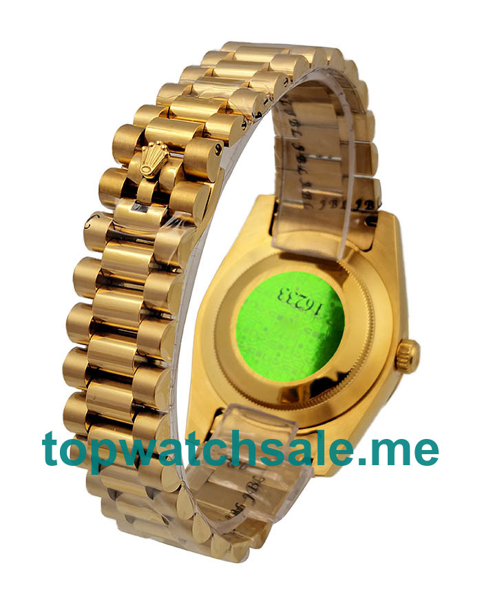 UK Rolex Day-Date II 218238 Replica Watches With Ivory Dials For Men + Topreplicawatches.me