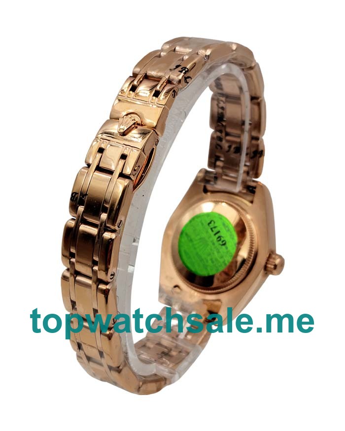 UK Rolex Pearlmaster 80315 Replica Watches With Rose Dials For Ladies + Topreplicawatches.me
