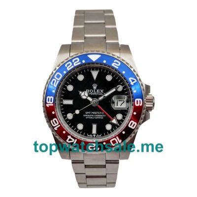 UK Rolex GMT-Master II 1675 Replica Watches With Black Dials For Men + Topreplicawatches.me