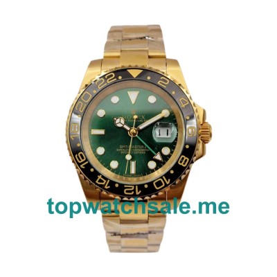 UK Rolex GMT-Master II 116718 Replica Watches With Green Dials For Men + Topreplicawatches.me