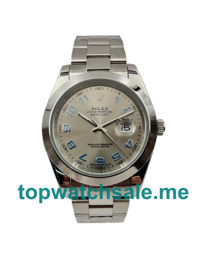UK Rolex Datejust II 116300 Replica Watches With Silver Dials For Men + Topreplicawatches.me