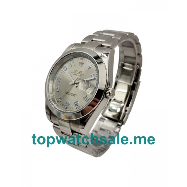 UK Rolex Datejust II 116300 Replica Watches With Silver Dials For Men + Topreplicawatches.me