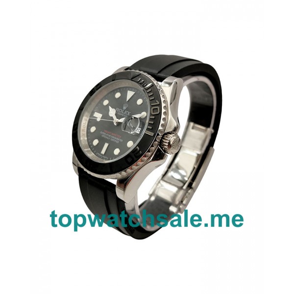 UK Rolex Yacht-Master 169622 Replica Watches With Black Dials For Men + Topreplicawatches.me