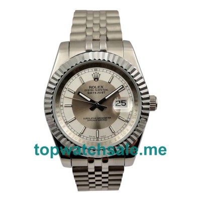 UK Rolex Datejust 116234 Replica Watches With Silver Dials For Men + Topreplicawatches.me