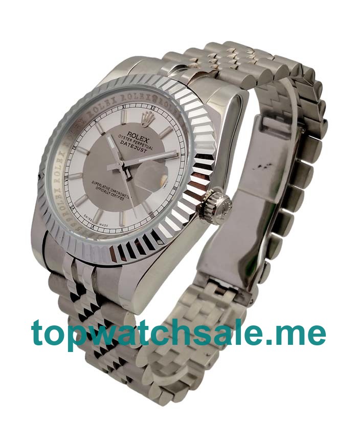 UK Rolex Datejust 116234 Replica Watches With Silver Dials For Men + Topreplicawatches.me