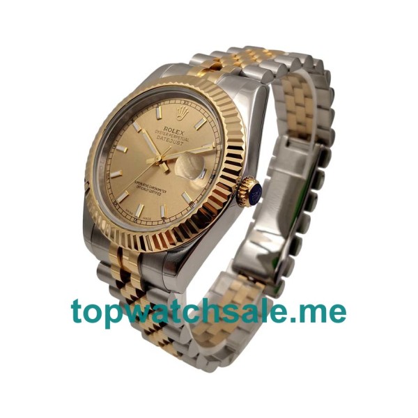 UK Rolex Datejust 116233 Replica Watches With Champagne Dials For Men + Topreplicawatches.me