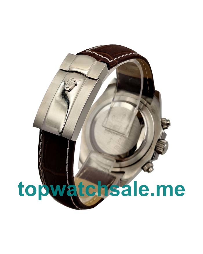 UK Rolex Daytona 116589BR Replica Watches With White Mother-Of-Pearl Dials For Men + Topreplicawatches.me