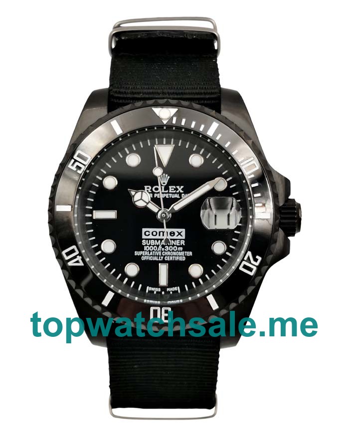 UK Rolex Submariner 16610 Replica Watches With Black Dials For Men + Topreplicawatches.me